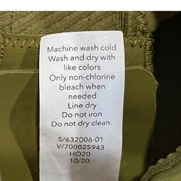 ATHLETA Advance Bra B-DD Sz 34 C Olive Green Adjustable Straps NWOT. - Picture 4 of 10